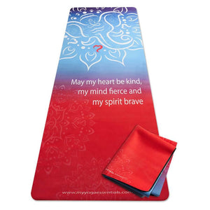 Mat, Suede Ganesha Americana Ganesha "Americana" Suede/Natural Rubber Travel Yoga Mat