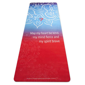 Mat, Suede Ganesha Americana Ganesha "Americana" Suede/Natural Rubber Travel Yoga Mat