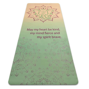Mat, Suede Ganesha Ganesha Suede/Natural Rubber Travel Yoga Mat
