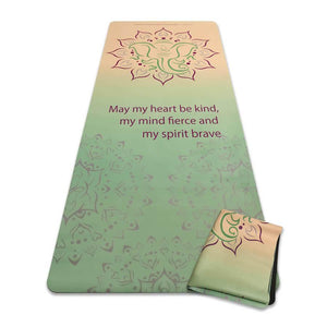 Mat, Suede Ganesha Ganesha Suede/Natural Rubber Travel Yoga Mat
