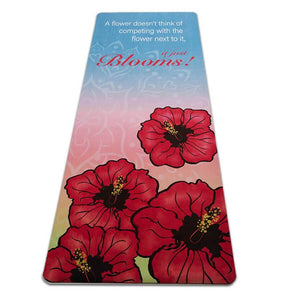 Mat, Suede It just Blooms It Just Blooms Suede/Natural Rubber Travel Yoga Mat