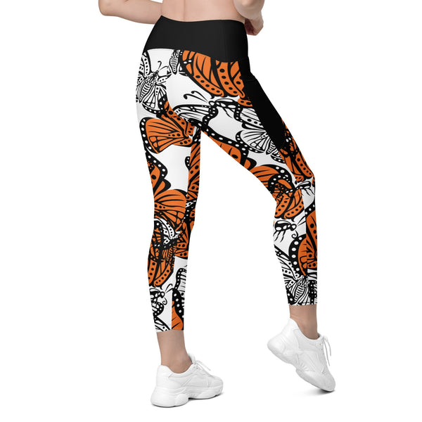 Monarch Crossover leggings with pockets