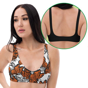 Monarch recycled padded bikini-style yoga top