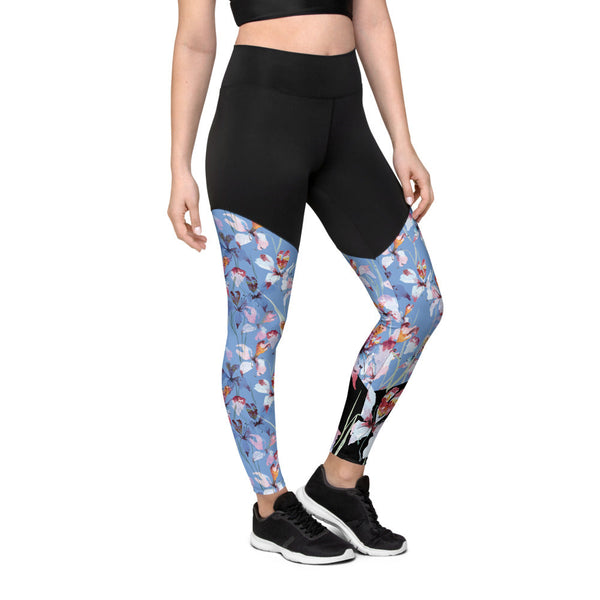 Orchid Bloom Compression Style Leggings