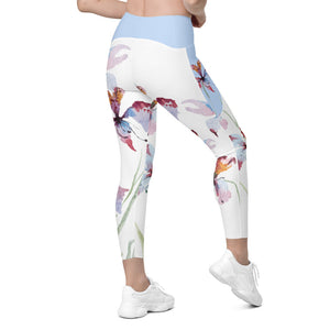 Orchid Bloom Leggings with pockets