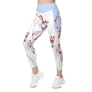 Orchid Bloom Leggings with pockets