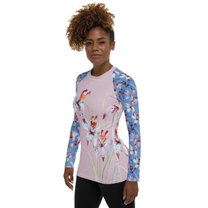 Orchid Bloom Long Sleeve Rash Guard