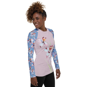 Orchid Bloom Long Sleeve Rash Guard