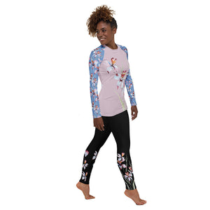 Orchid Bloom Yoga Leggings
