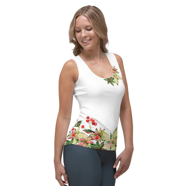 Poinsettia Fitted Tank - Limited Edition