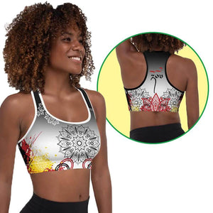 "Strong" Graffiti Series Padded Sports Bra