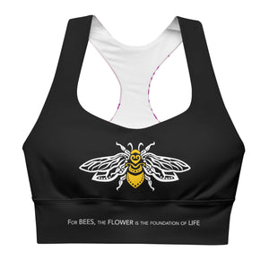 XS BumbleBee Longline Compression Sports Bra