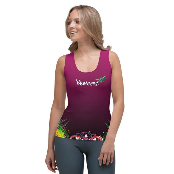 XS "Namaste" Fitted Tank Top