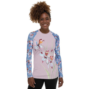 XS Orchid Bloom Long Sleeve Rash Guard