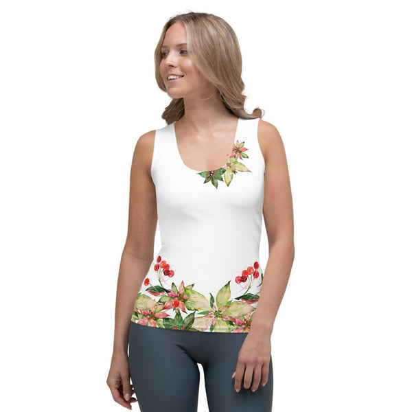 XS Poinsettia Fitted Tank - Limited Edition