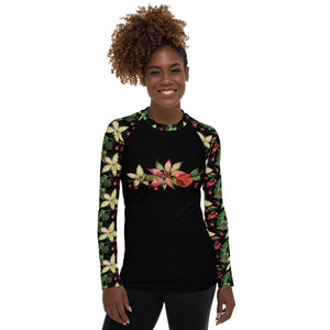 XS Poinsettia Rash Guard-Limited Edition