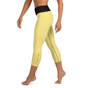 Yoga Capri Leggings - Bumble Bee