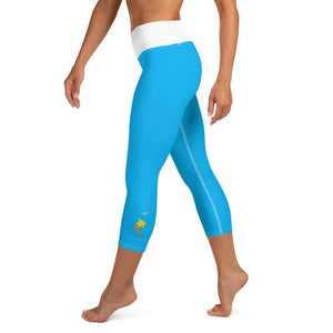 Yoga Capri Leggings- Hummingbird