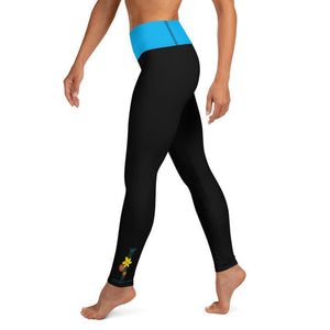 High Waisted Yoga Leggings - Hummingbird