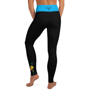 High Waisted Yoga Leggings - Hummingbird
